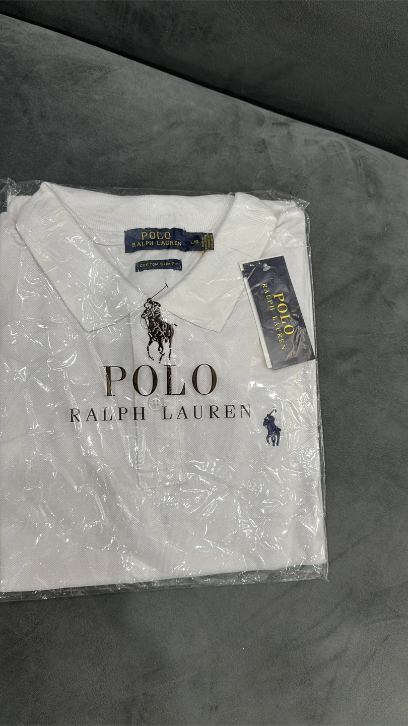 Ralph Lauren Polo Shirt - White - Size L