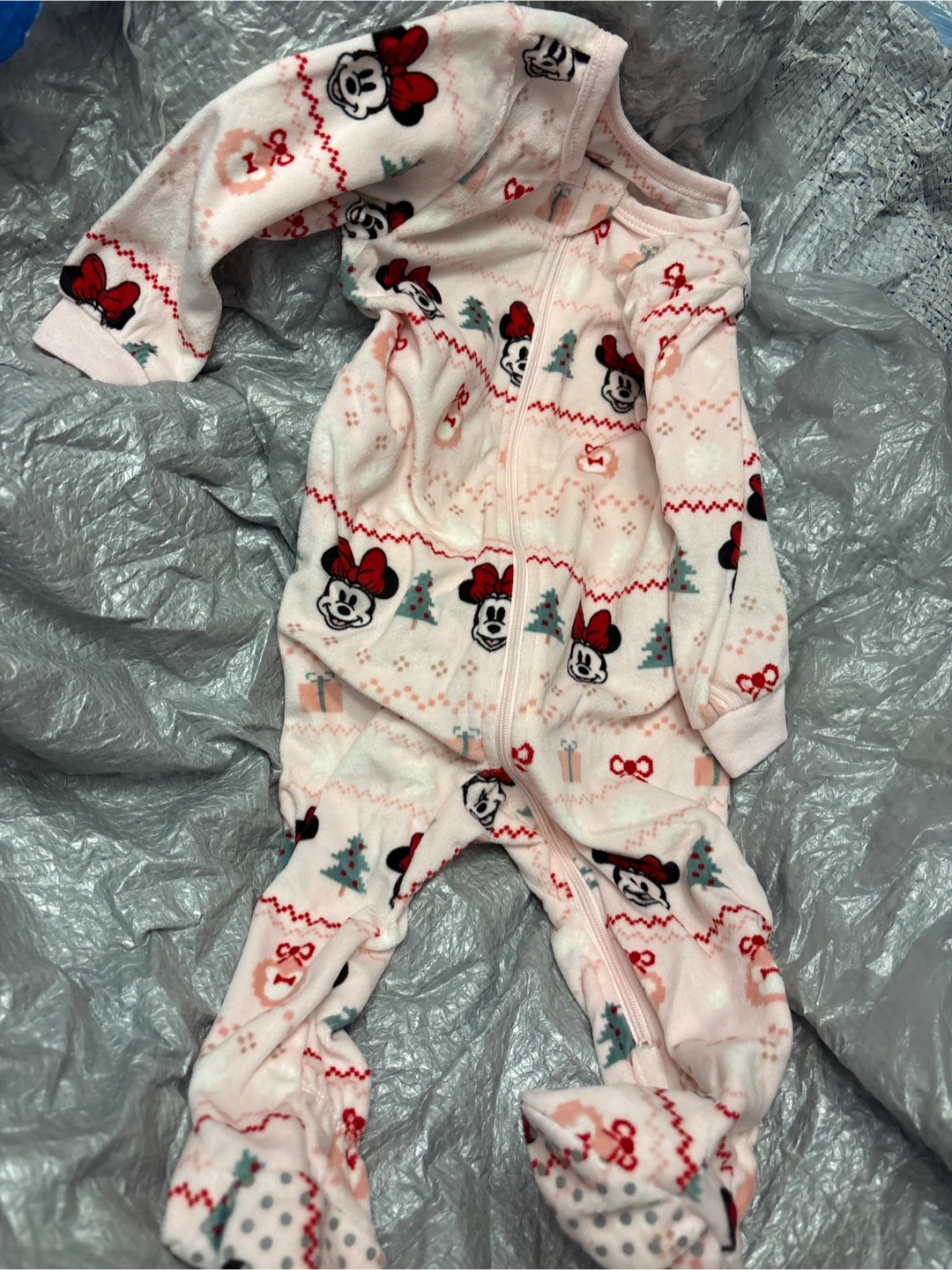 NWOT Disney Baby Minnie Mouse 2pc Pajamas Set 12M - photo 2
