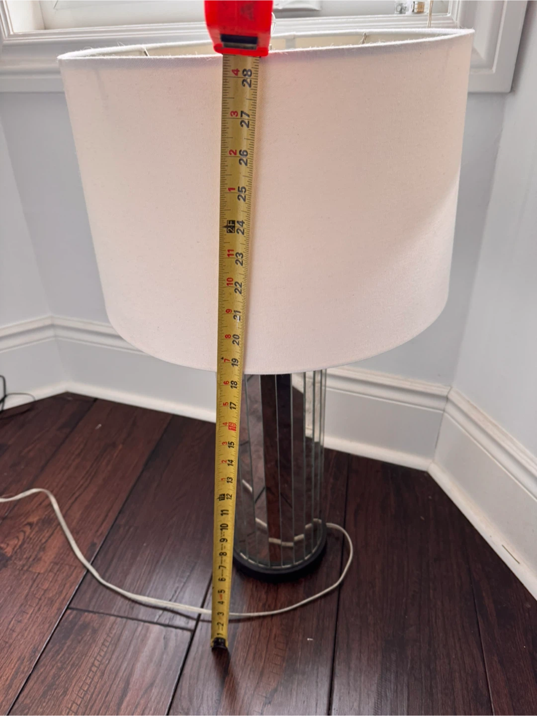 Pottery Barn mirrored Table Lamp - photo 3