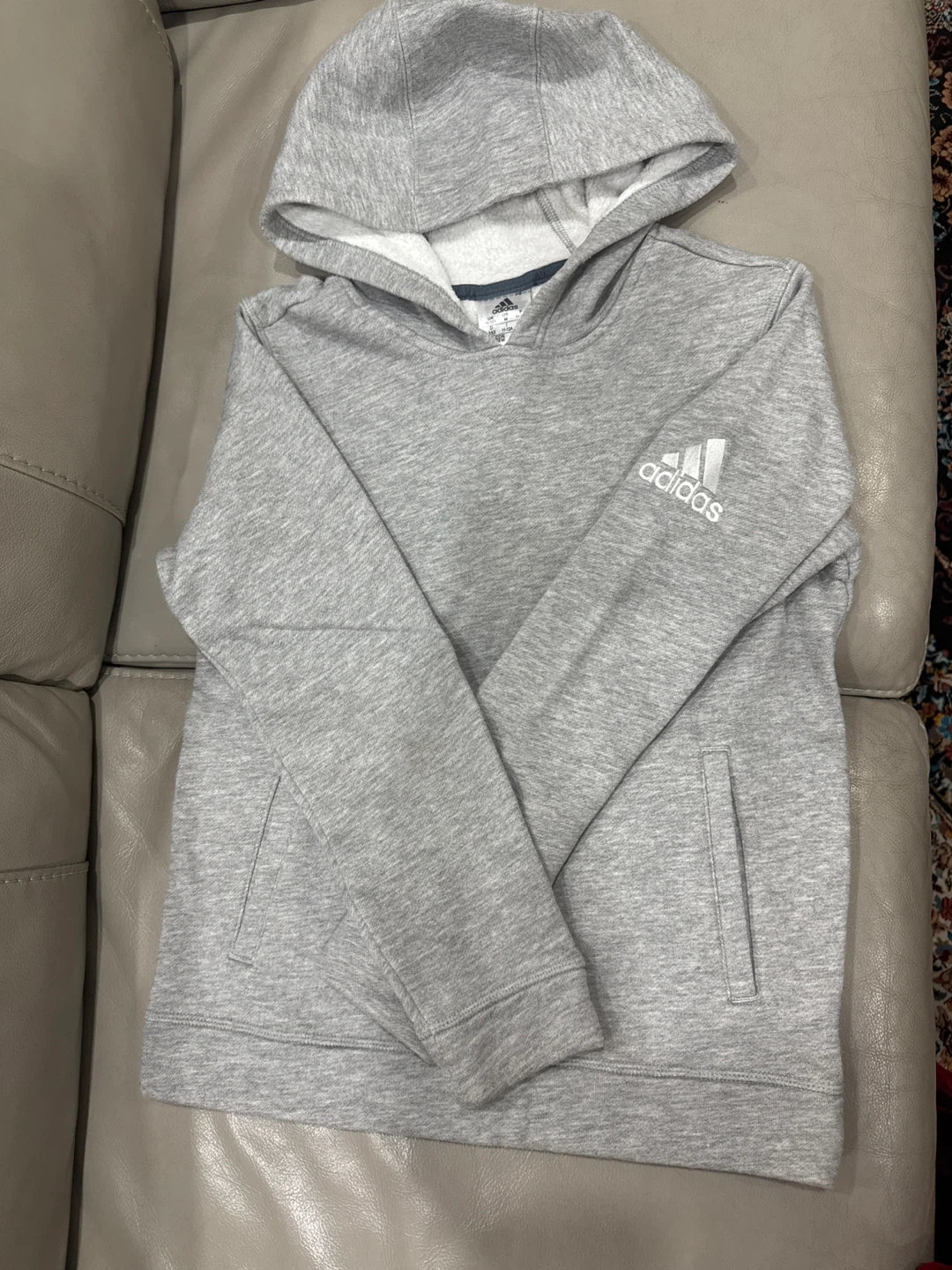 Kids Adidas Grey Hoodie size 10