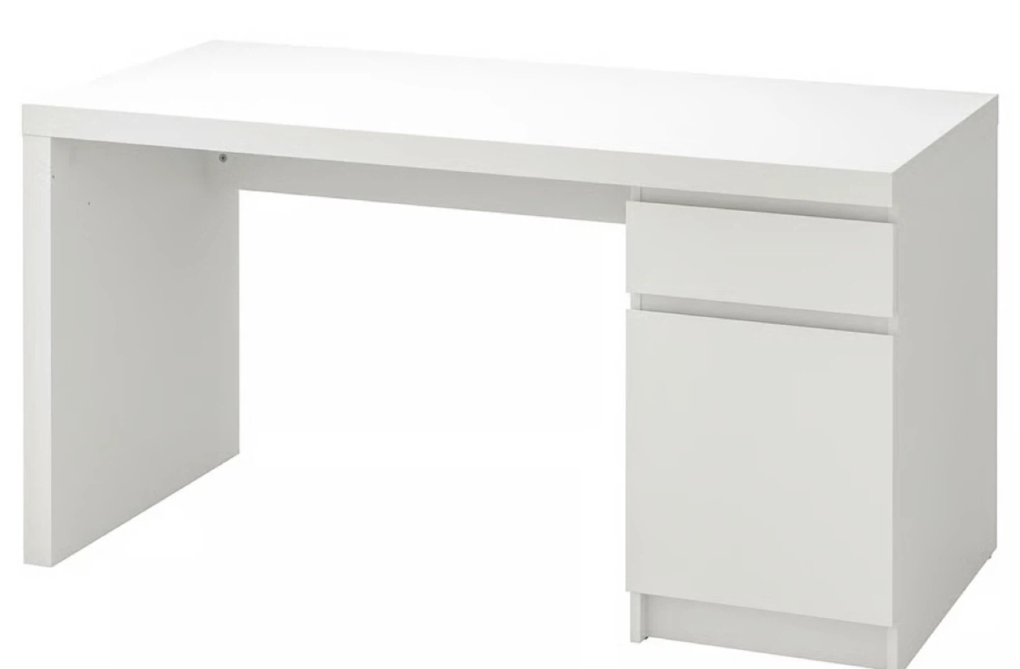 White ikea desk