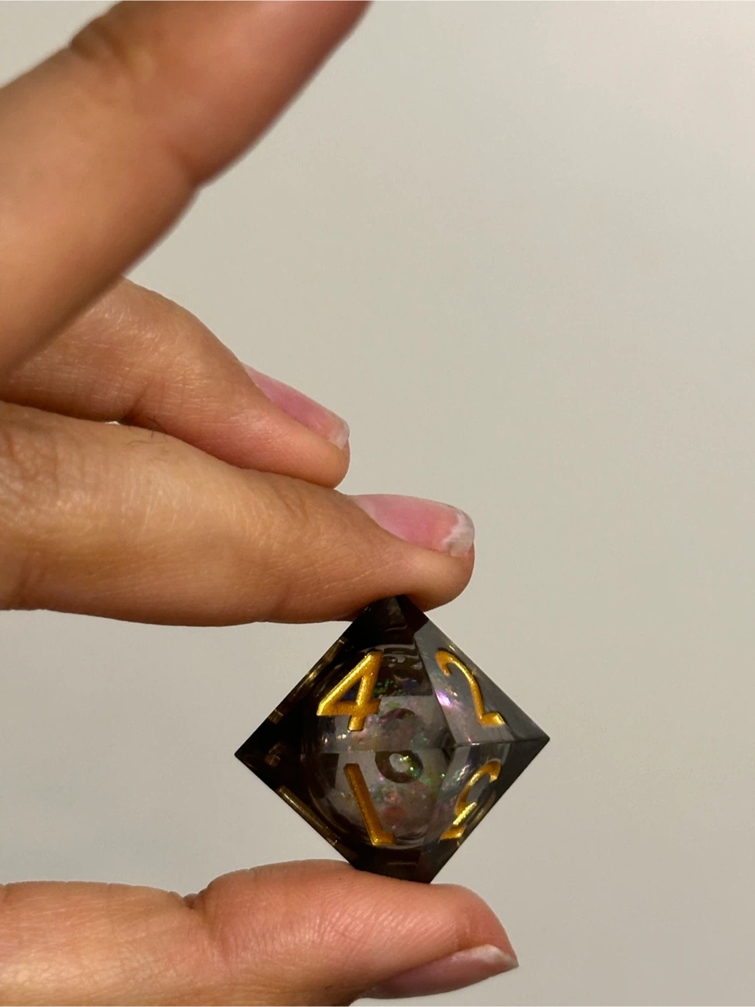 🆕 Liquid Core Dice Set x7 - Black - photo 4