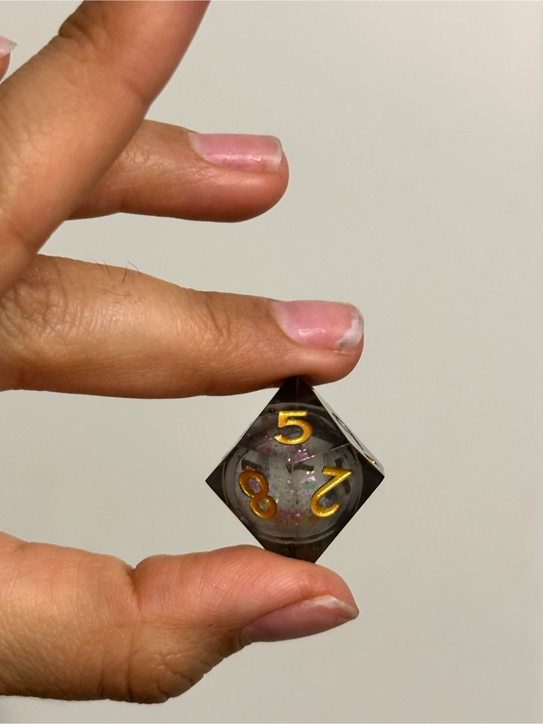🆕 Liquid Core Dice Set x7 - Black - photo 3