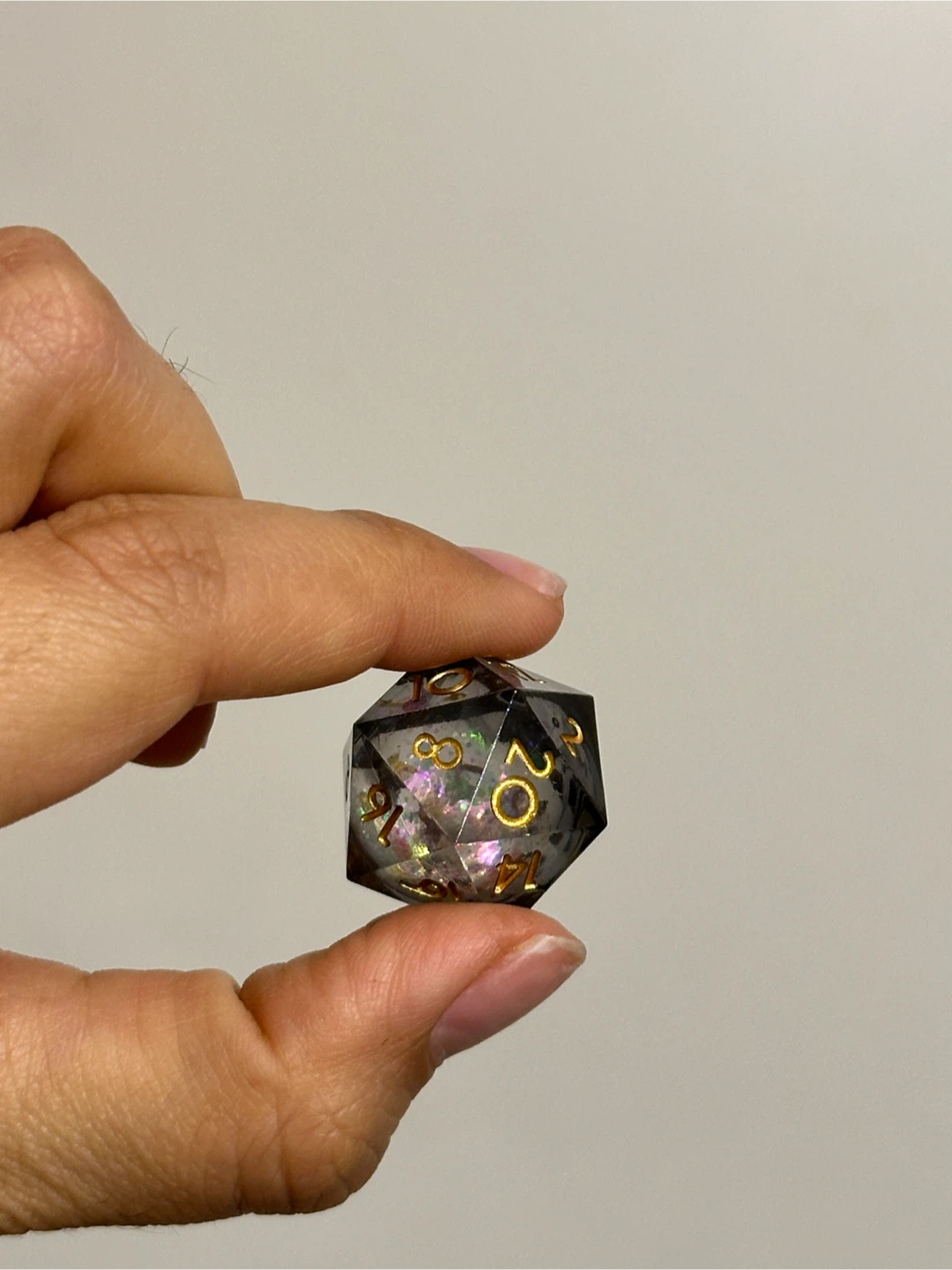 🆕 Liquid Core Dice Set x7 - Black - photo 2