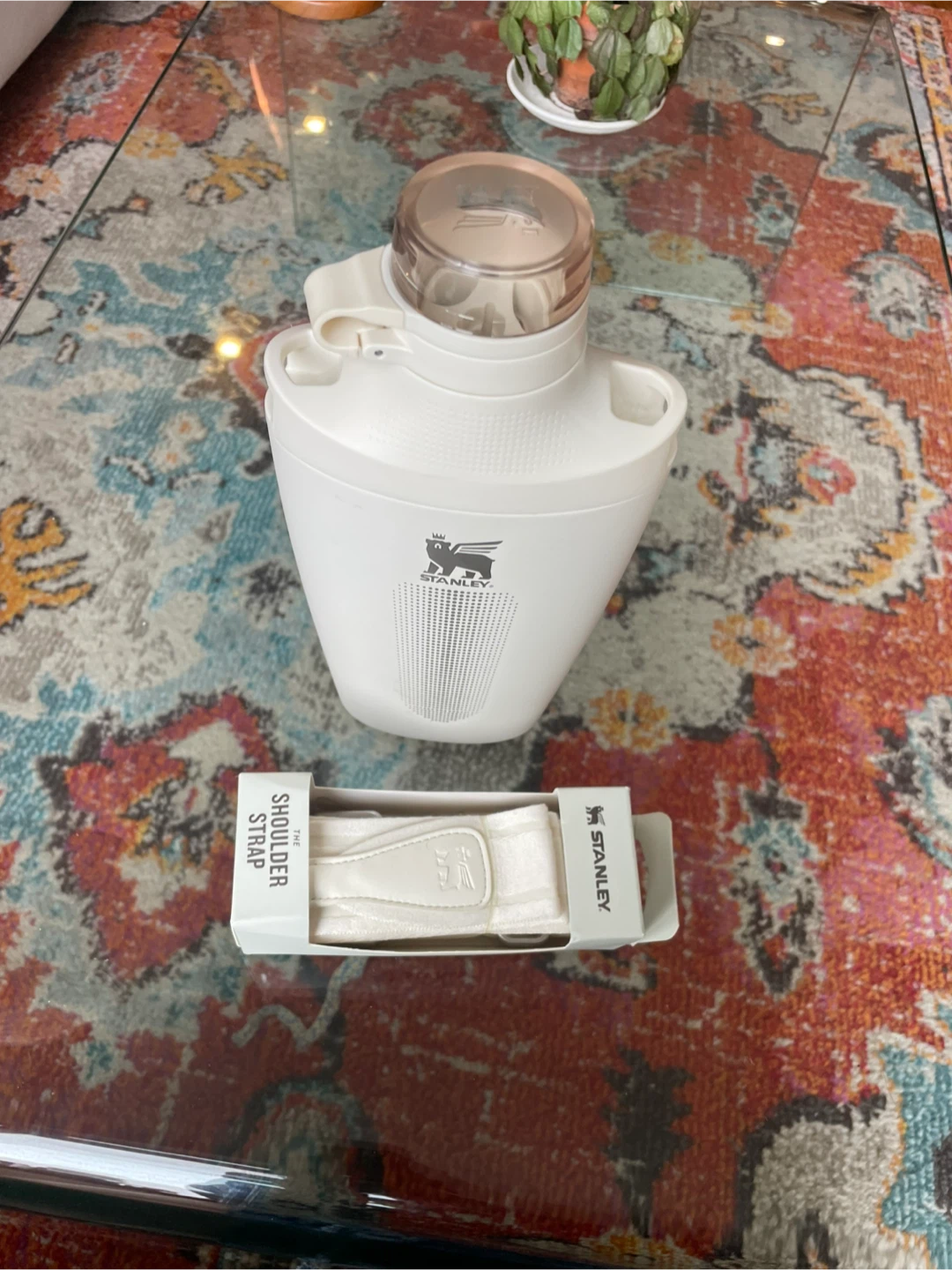 Stanley White Insulated Water Bottle with Shoulder Strap - photo 2