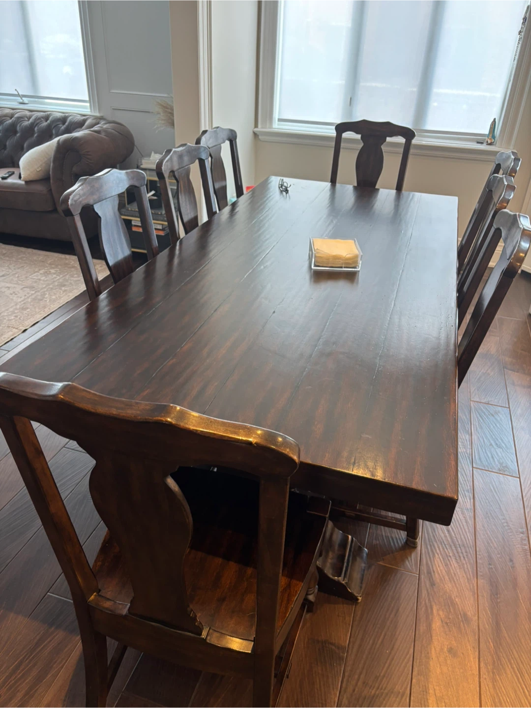 Dark Wood Dining Chair - photo 4