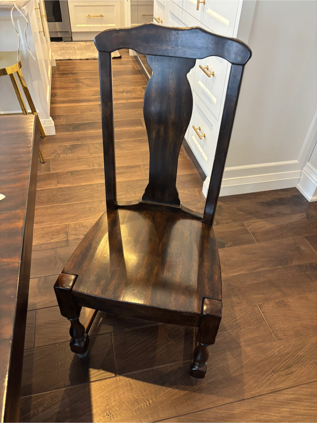 Dark Wood Dining Chair