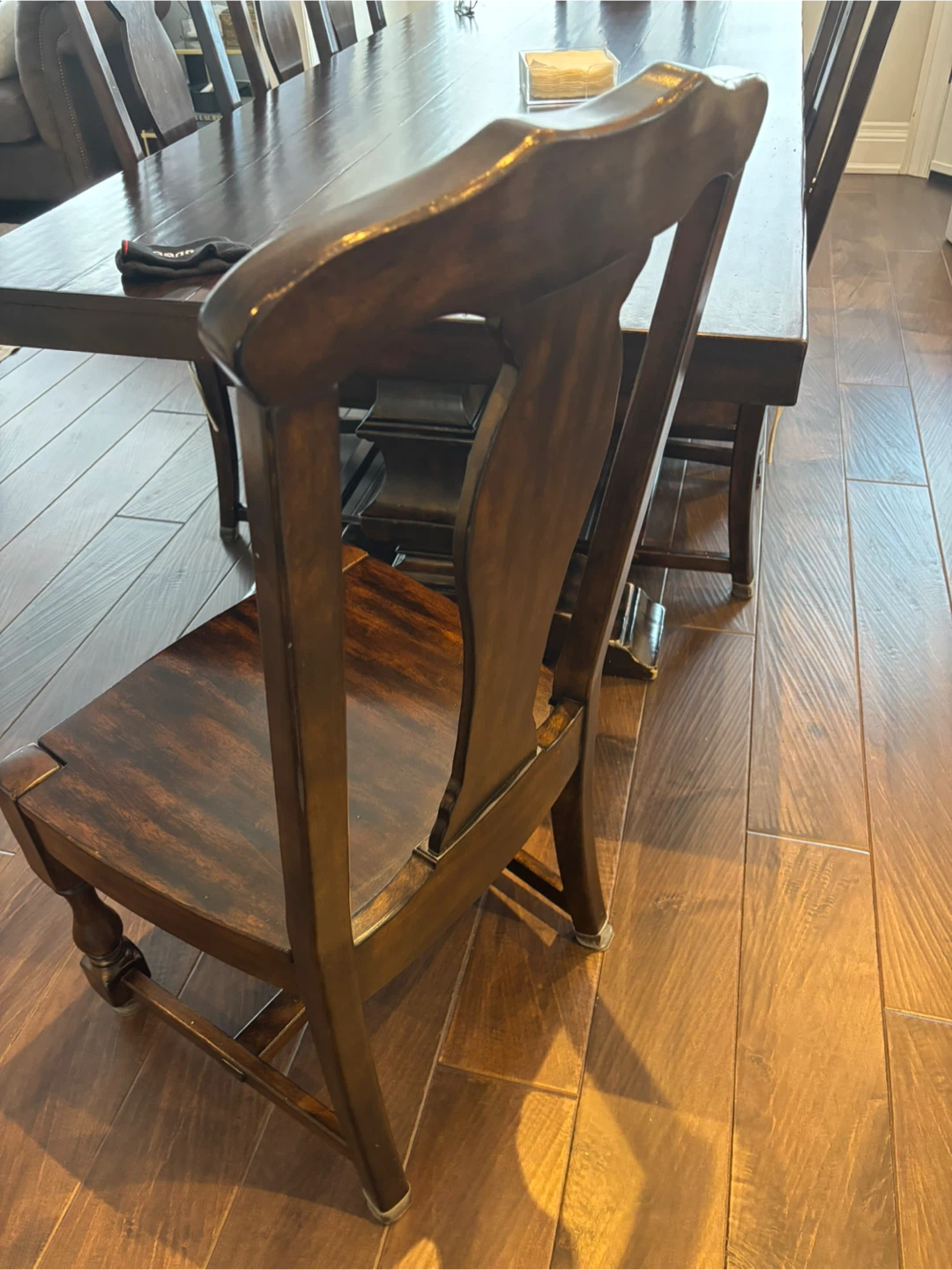 Dark Wood Dining Chair - photo 2