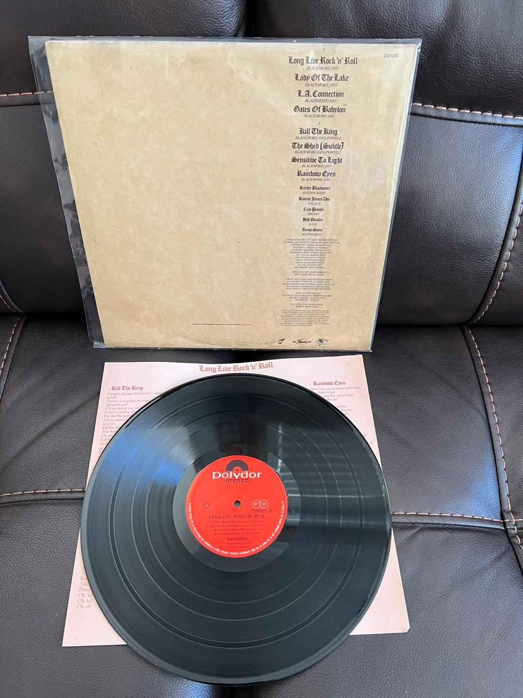 Rainbow Long Live Rock 'n' Roll Vinyl record 1978 HK press - photo 2