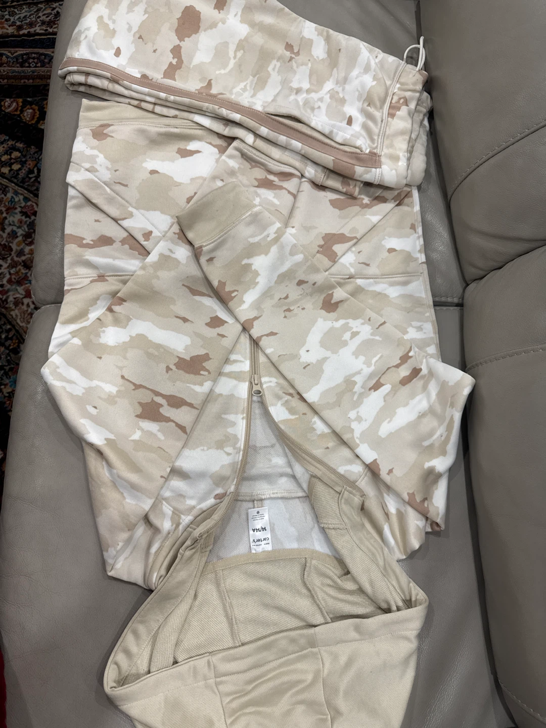 Kids size 14, Carter's Camouflage Zip-Up Hoodie and Pants Set - photo 2