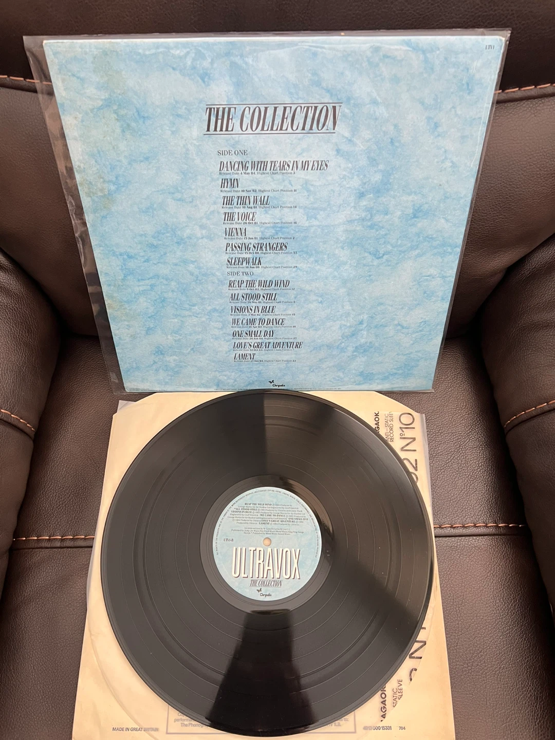 Ultravox The Collection Vinyl Record 1984 UK press - photo 2