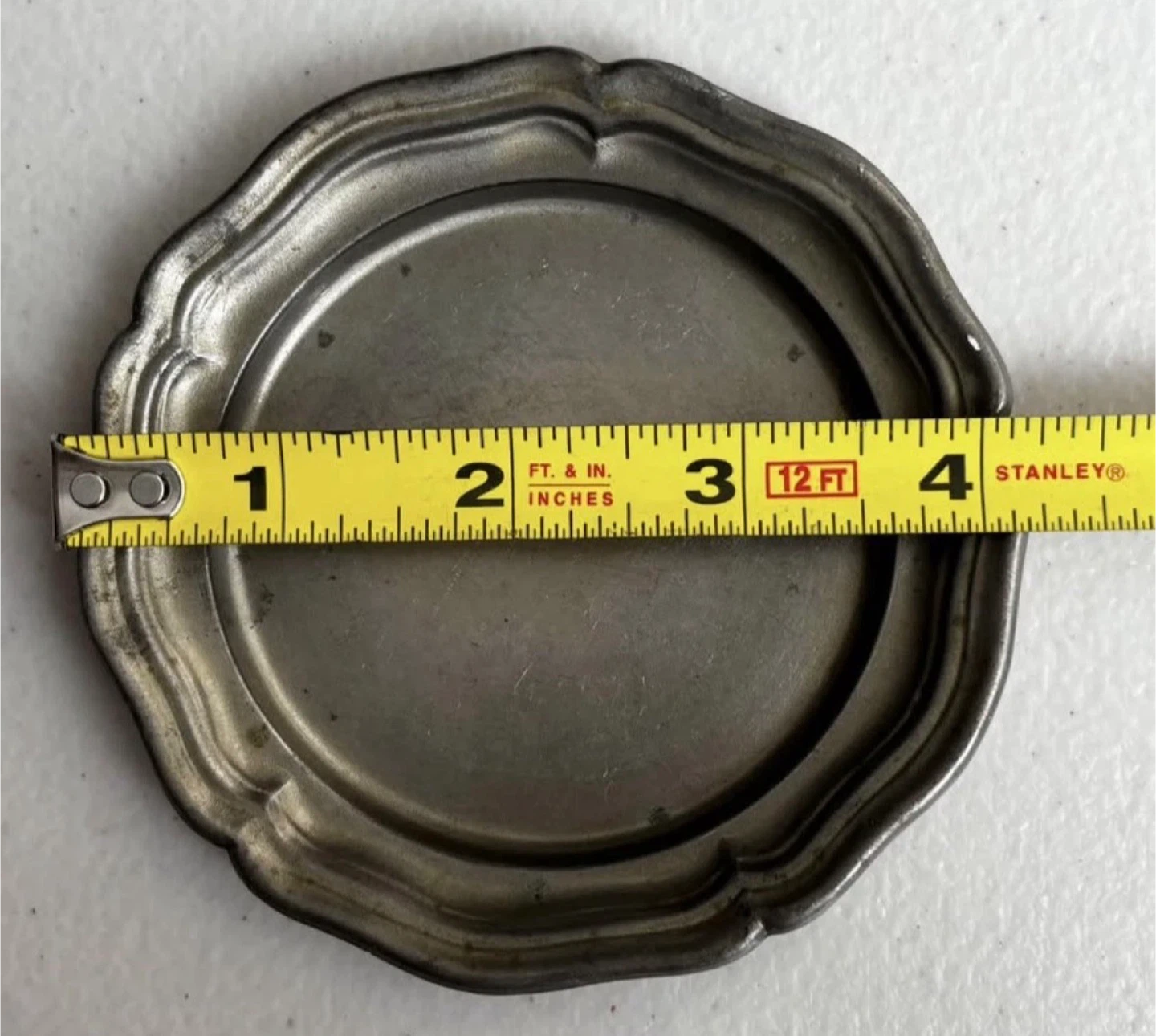 Set of 2 Vintage Pewter Coasters - photo 3