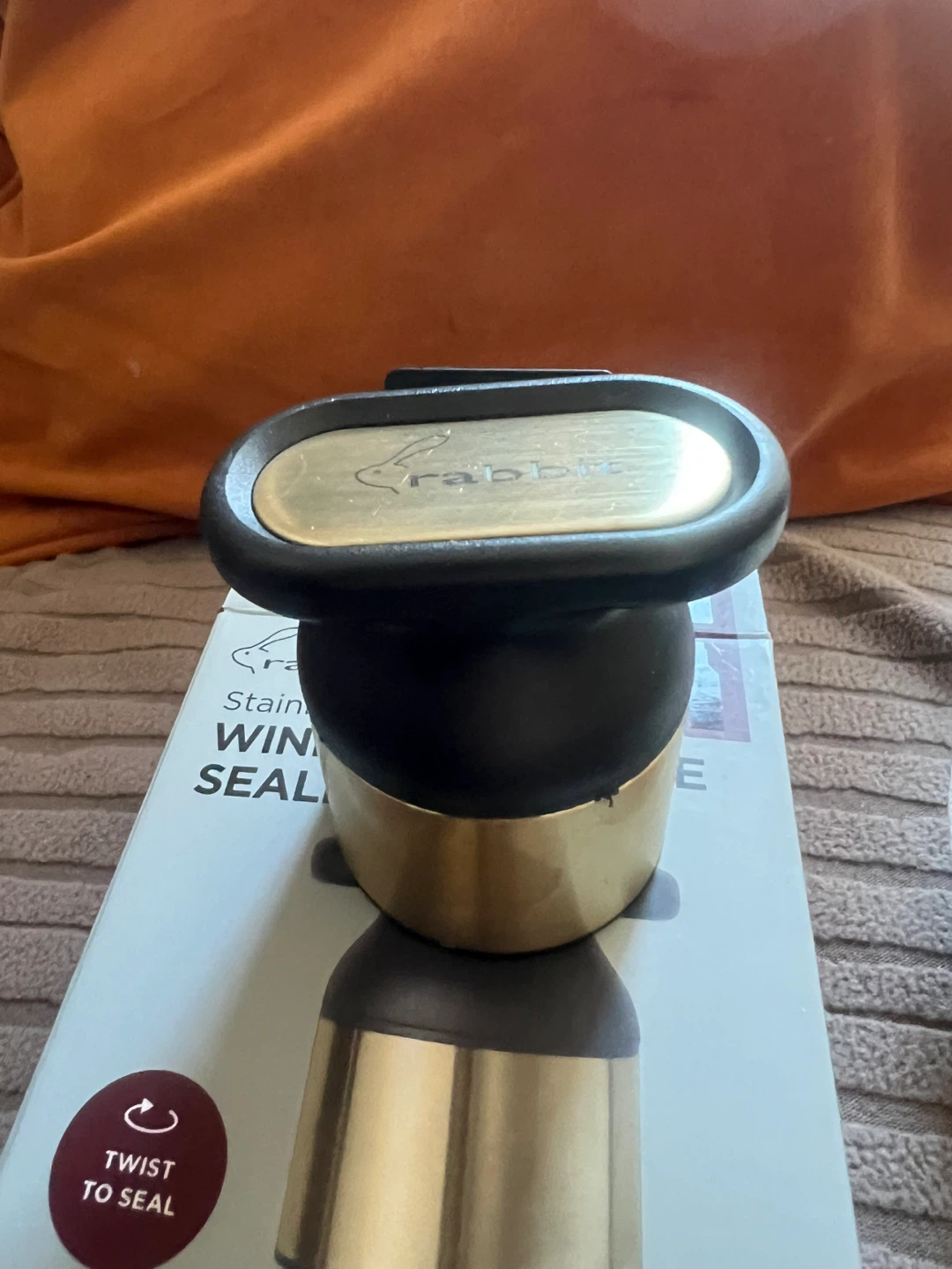 Rabbit Metrokane Stainless Steel Wine & Champagne Sealer W6126 - photo 2