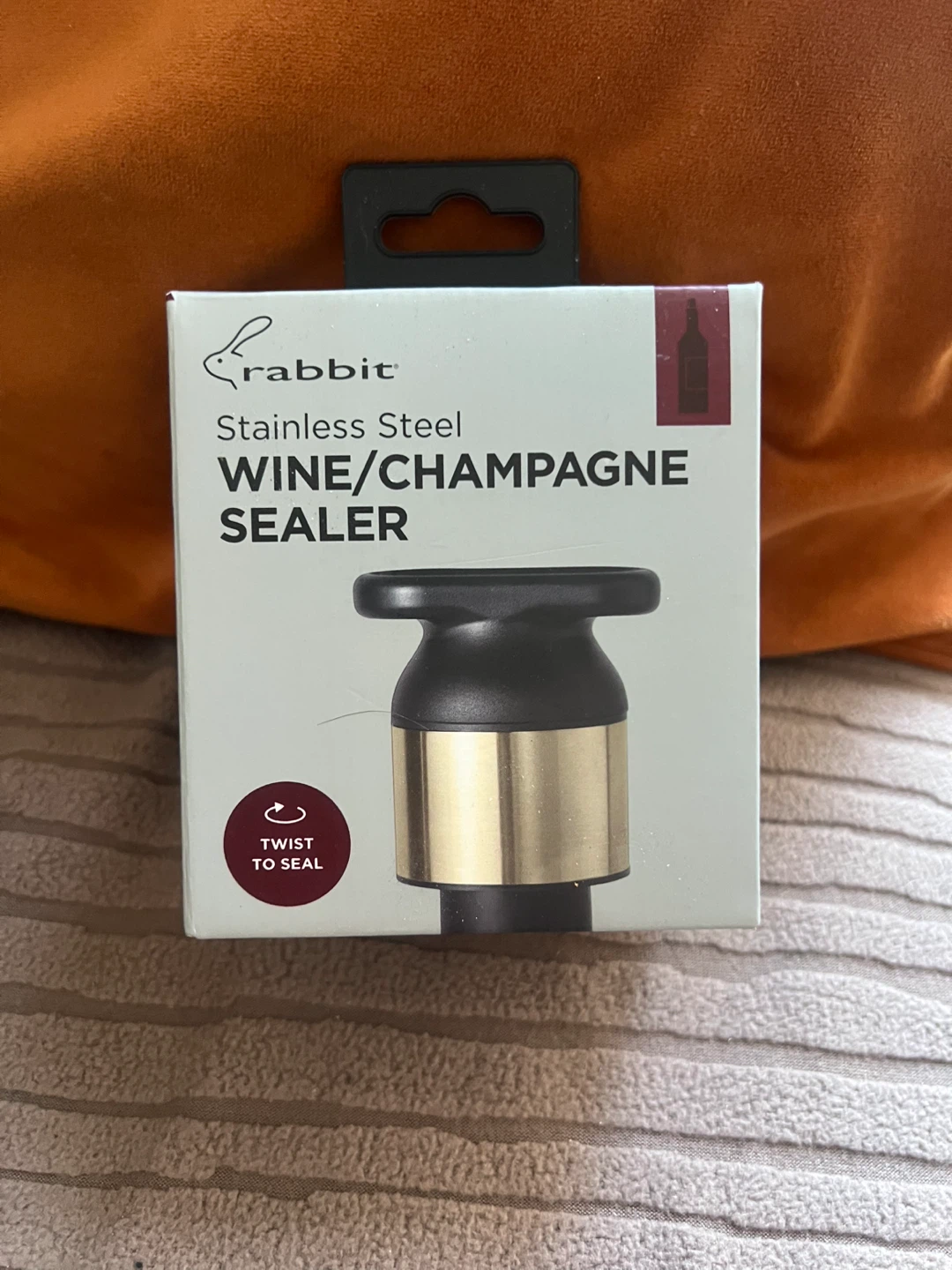 Rabbit Metrokane Stainless Steel Wine & Champagne Sealer W6126