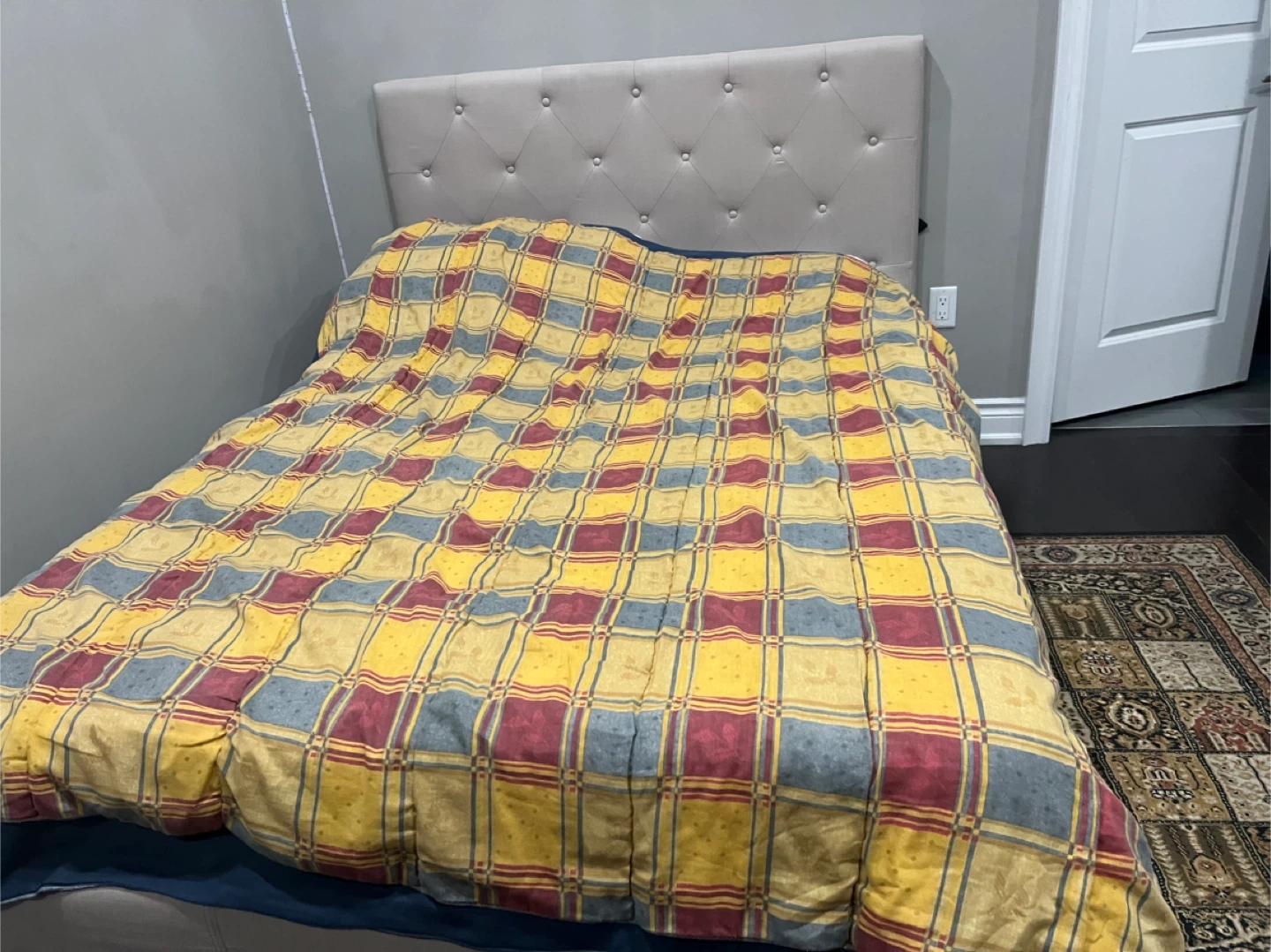 Organic Cotton double Mattress with Upholstered Bed Frame - photo 3