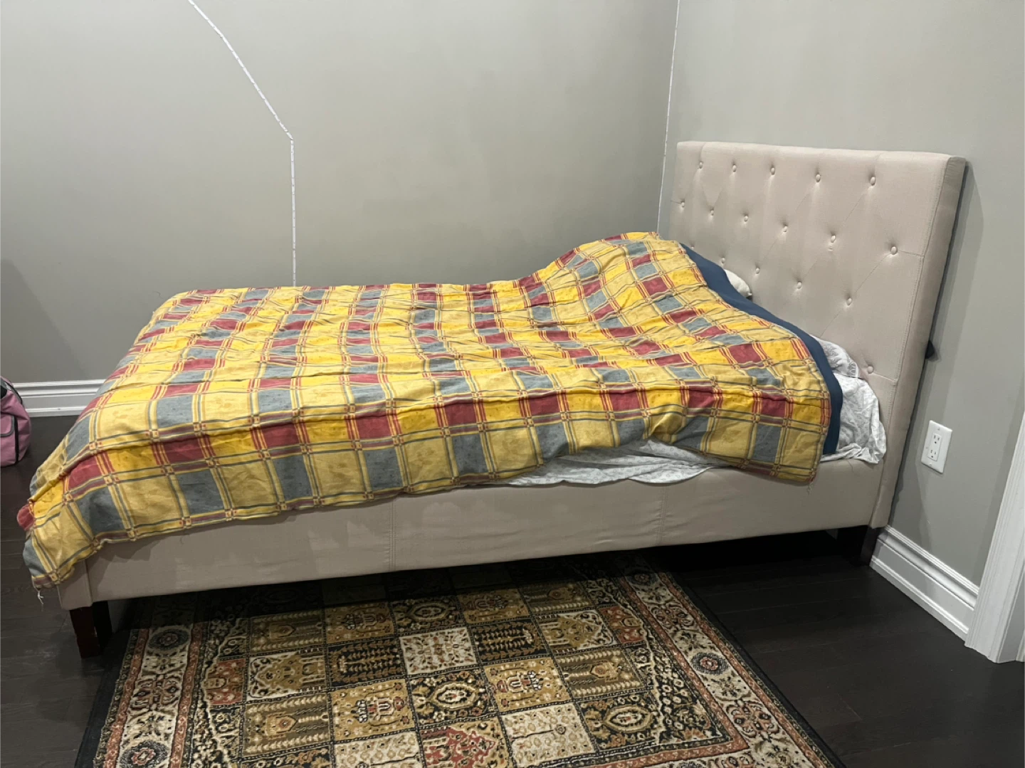 Organic Cotton double Mattress with Upholstered Bed Frame - photo 4