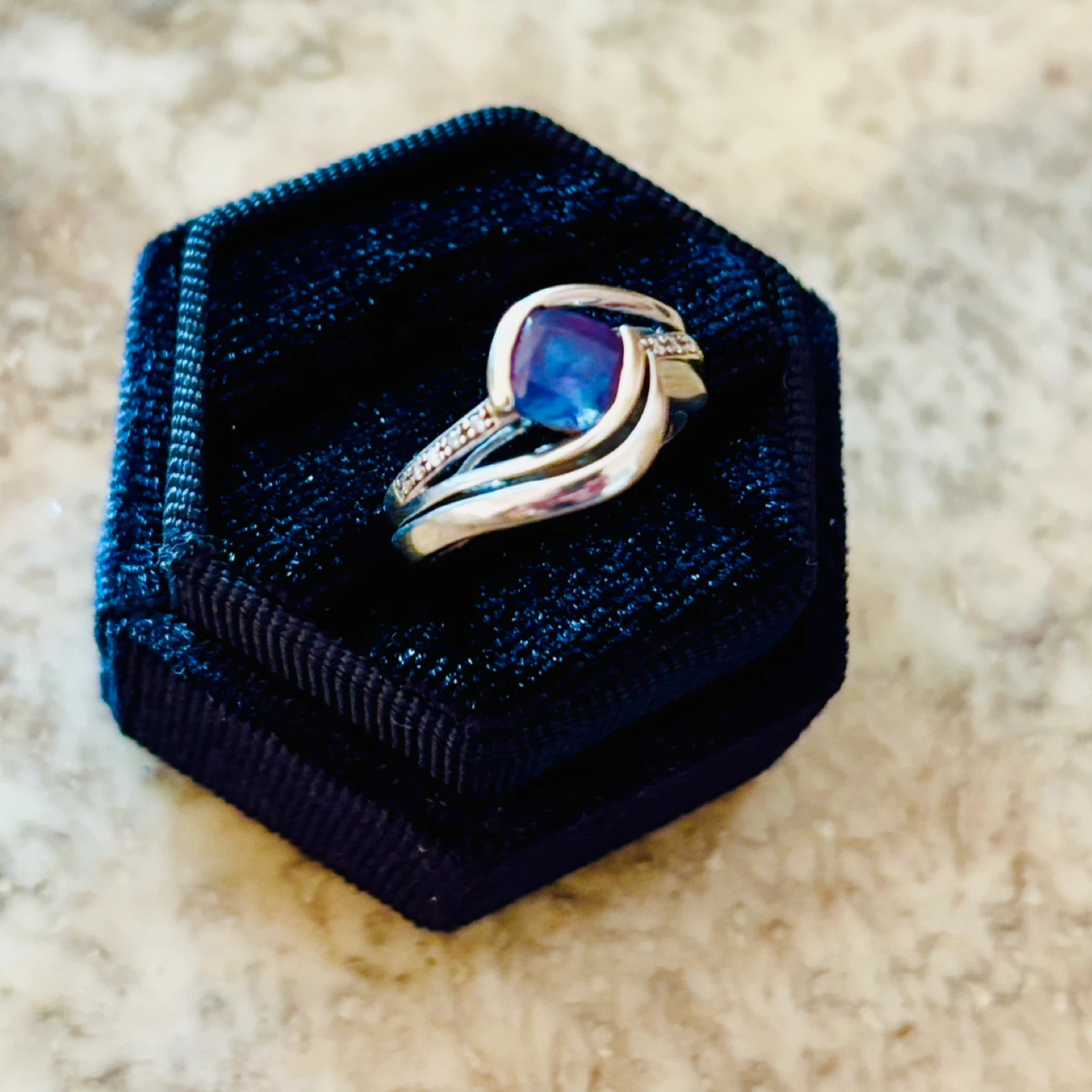 $2.2k Custom 14k Gold Stacking & Alexandrite Ring - photo 2