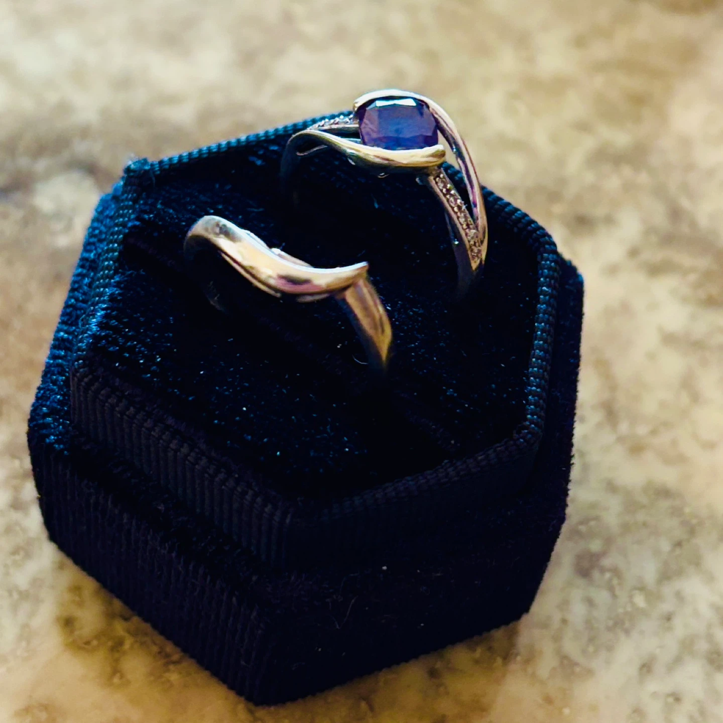 $2.2k Custom 14k Gold Stacking & Alexandrite Ring - photo 5