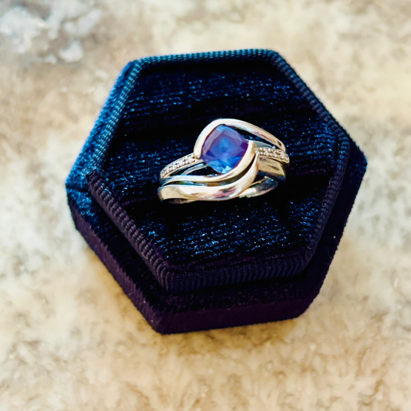 $2.2k Custom 14k Gold Stacking & Alexandrite Ring - photo 3
