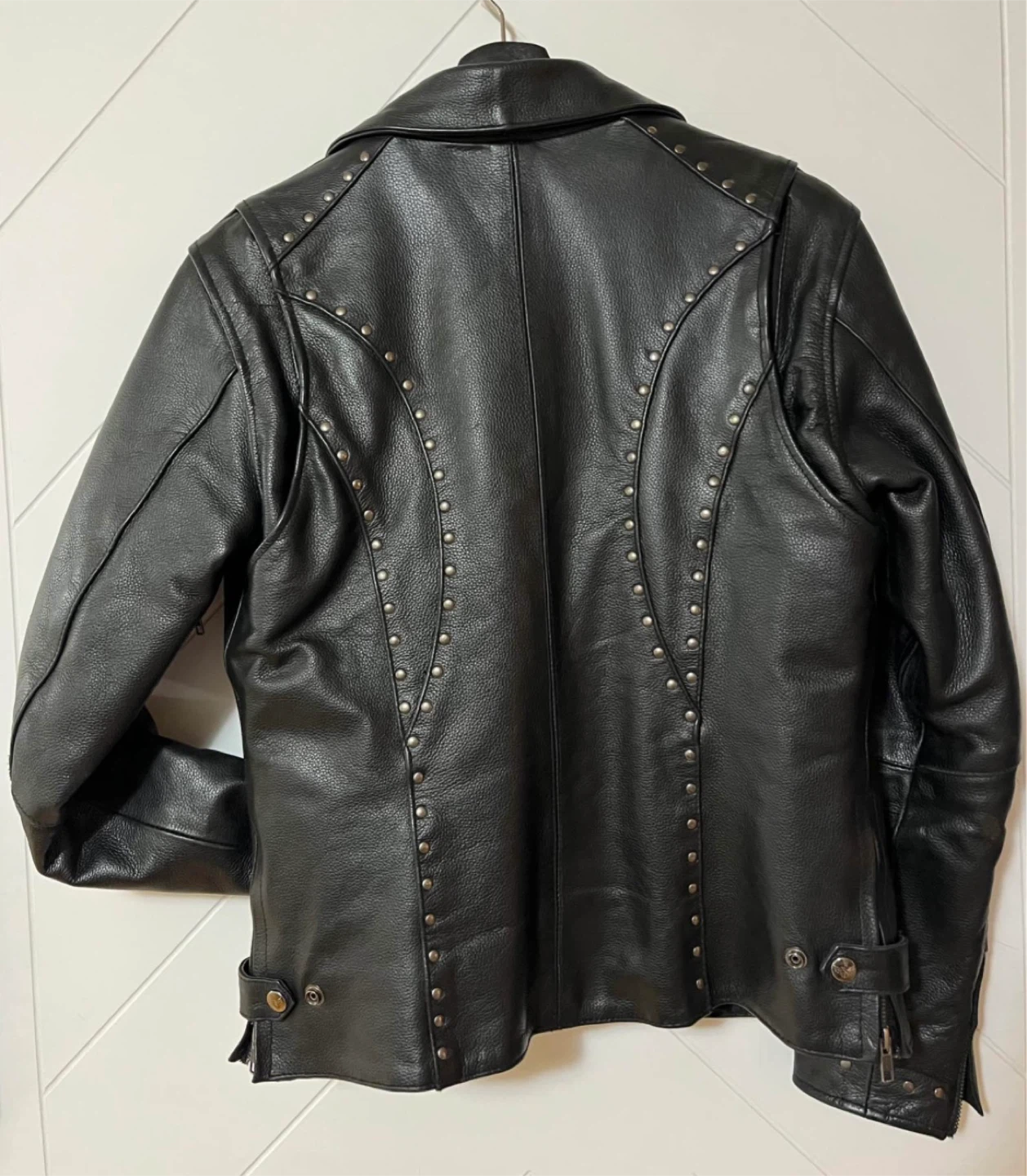 Milwaukee Motorcycle Black Leather Jacket Size S - photo 3