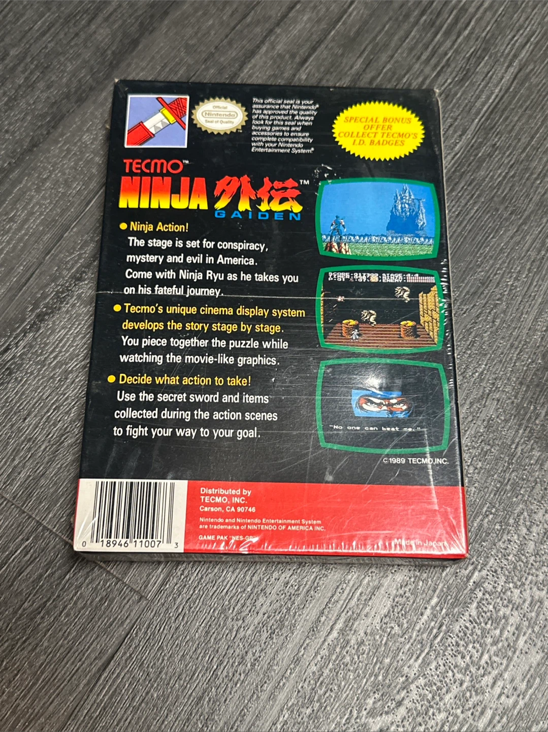 Ninja Gaiden NES Game Original Factory Sealed - photo 5