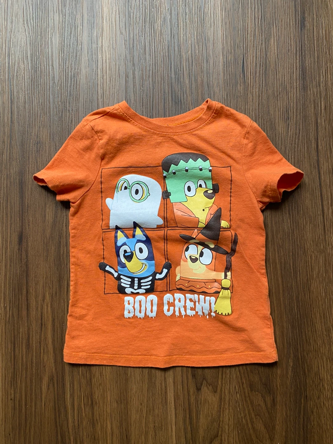 Unisex Bluey Halloween "Boo Crew" T-Shirt Size 4T