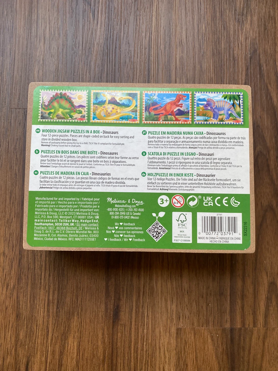 Melissa & Doug Wooden Puzzles in a Box - Dinosaurs - photo 2