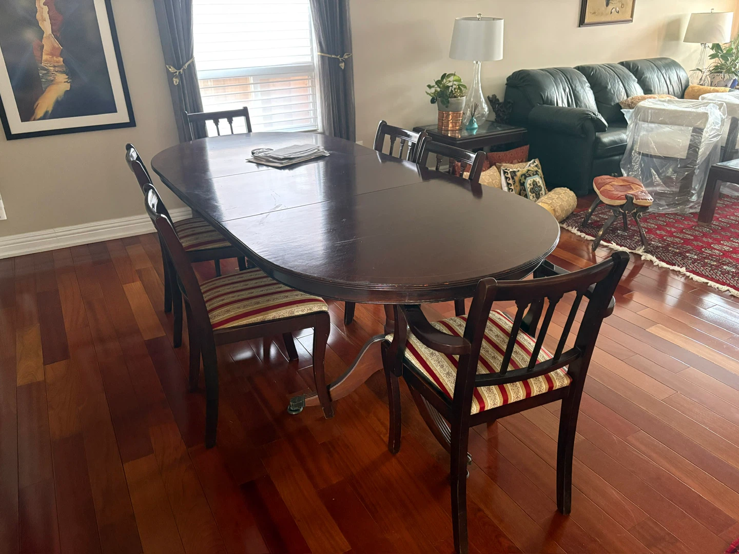 Formal Dining Table with 6 Chairs