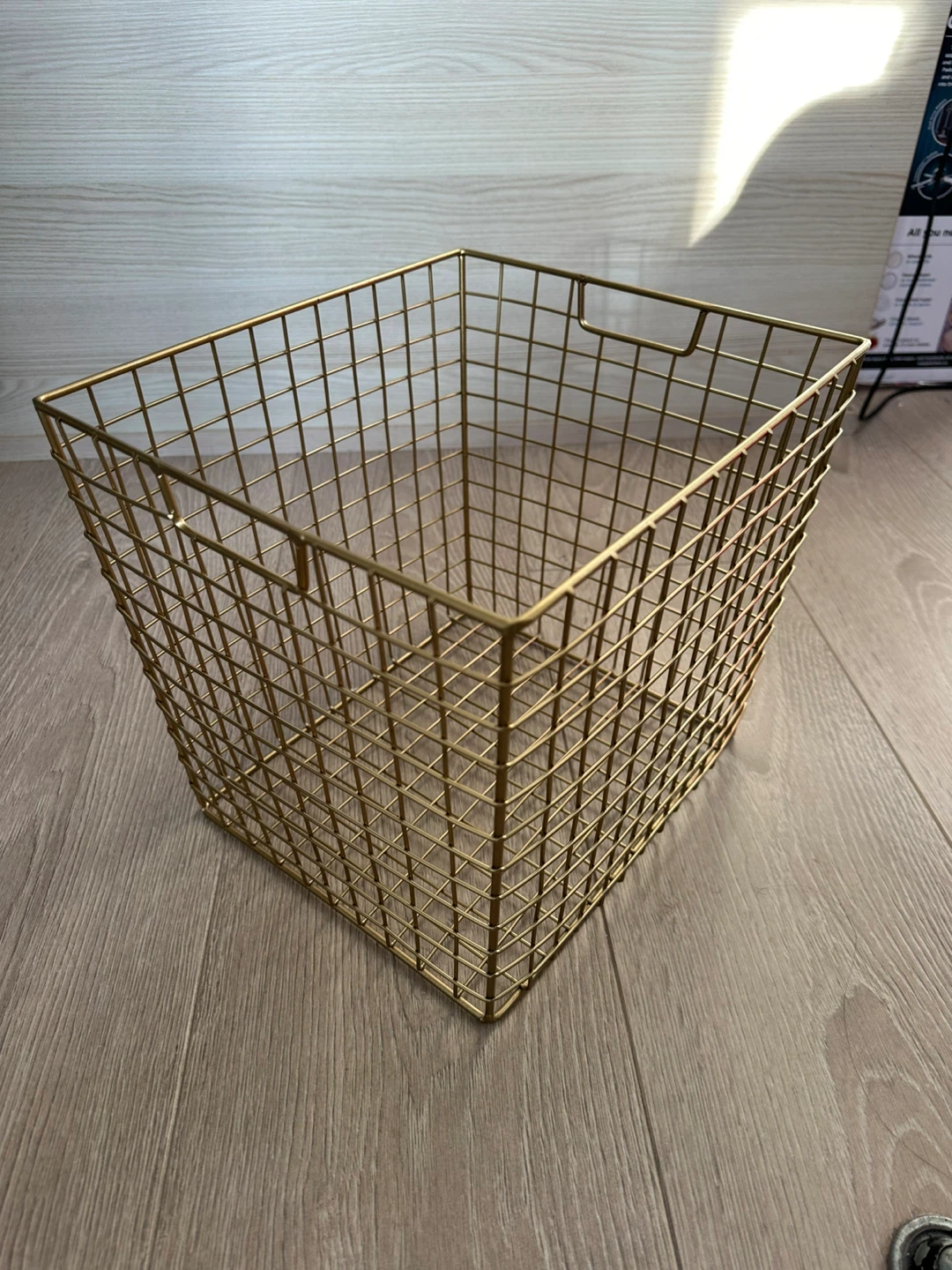 NEW Gold Wire Storage Basket x 2 - photo 3