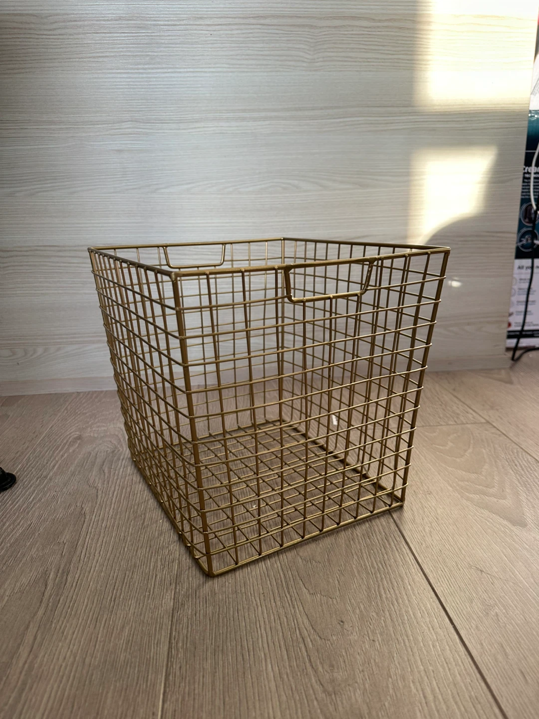 NEW Gold Wire Storage Basket x 2