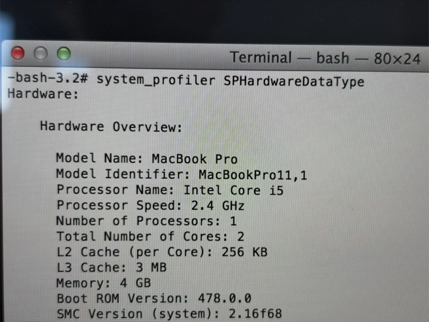 Apple MacBook Pro 13-inch Intel Core i5 2.4GHz 4GB RAM - photo 5