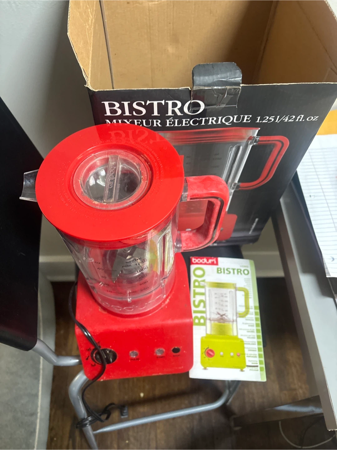 Bodum Bistro Red Electric Blender 1.25 L - photo 3