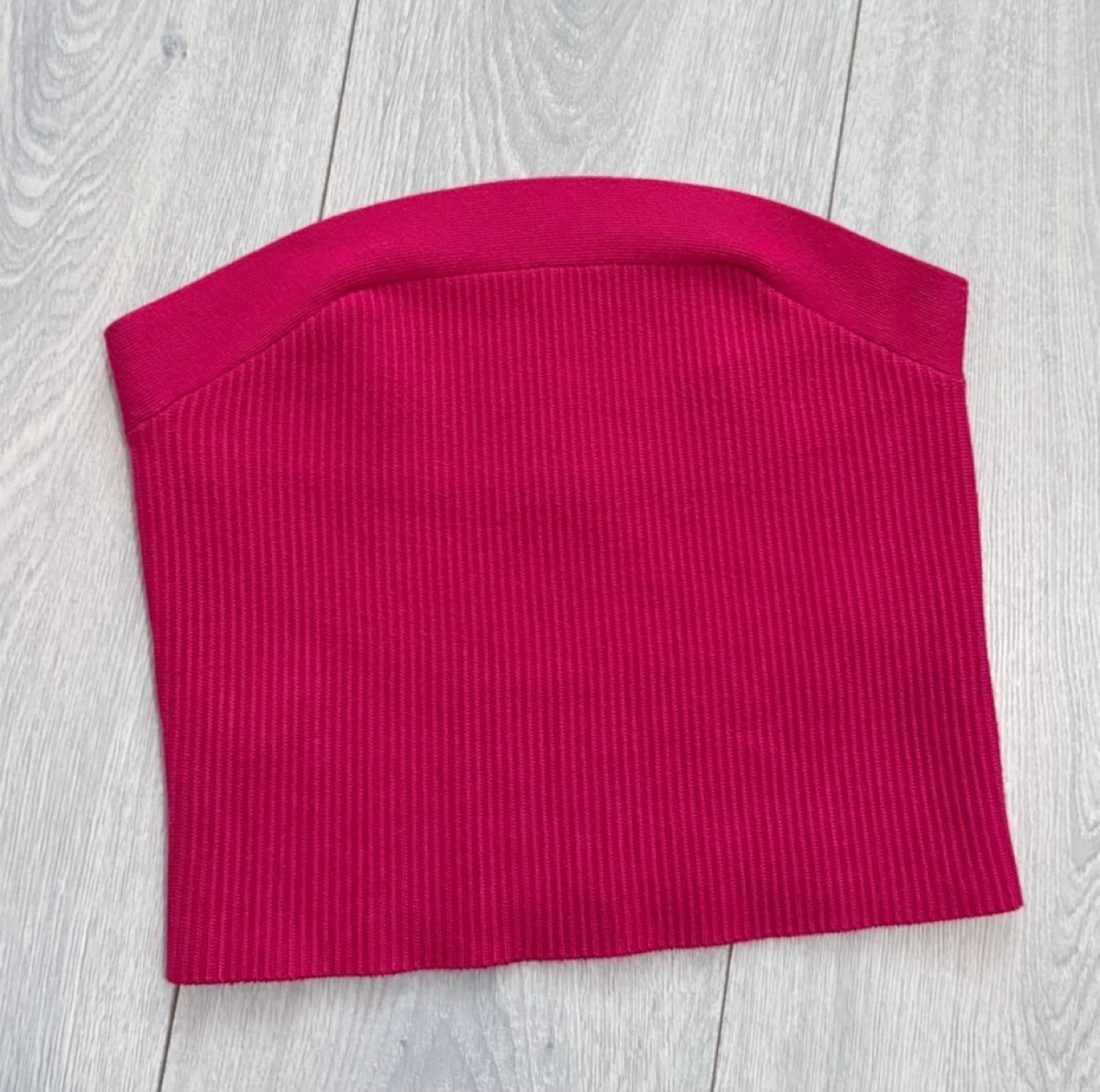 Abercrombie & Fitch Ribbed Strapless Crop Top - photo 2