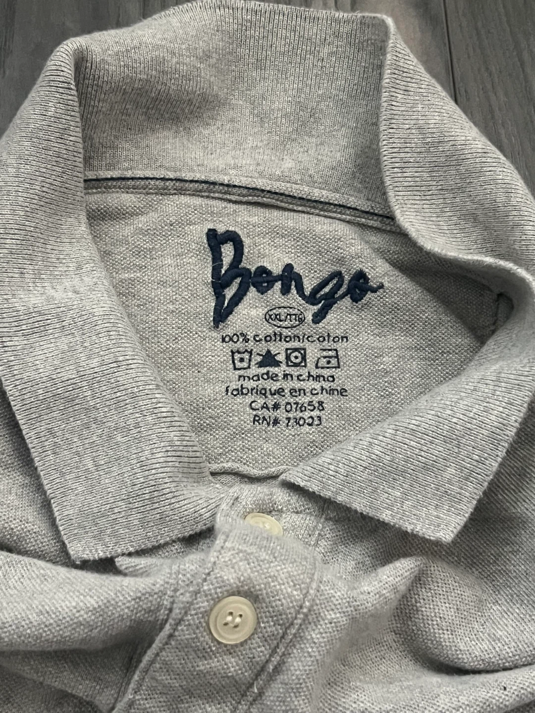 Vintage 100% Cotton Bongo Polo Grey Shirt | Men - photo 2