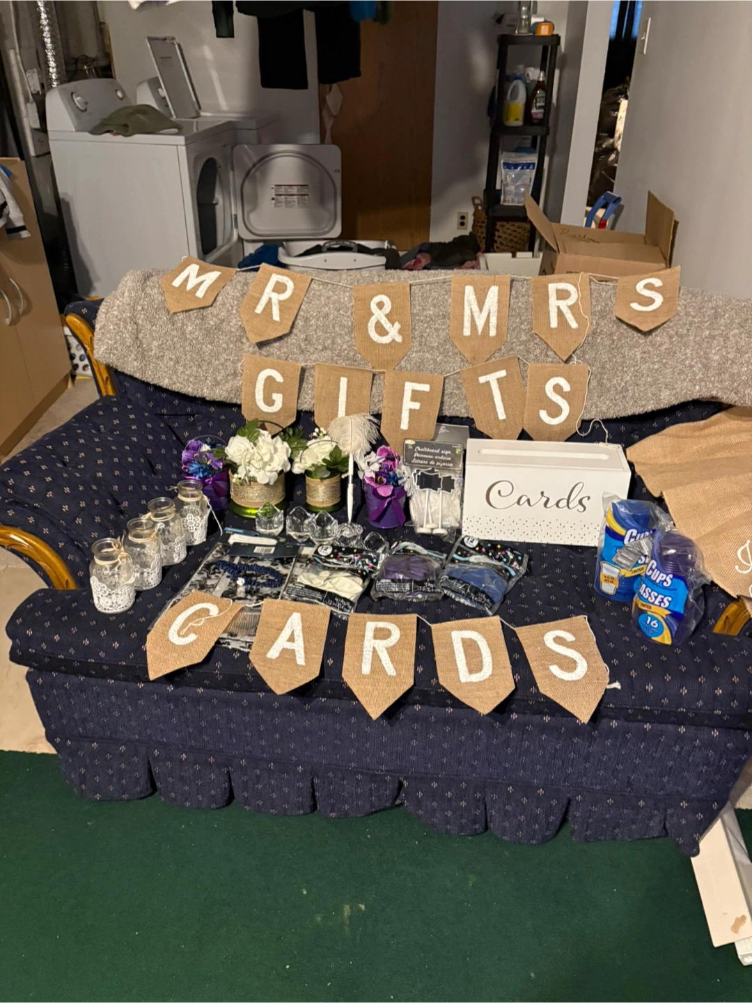 Wedding Decor Banner Set - Mr & Mrs Gifts Cards - photo 2