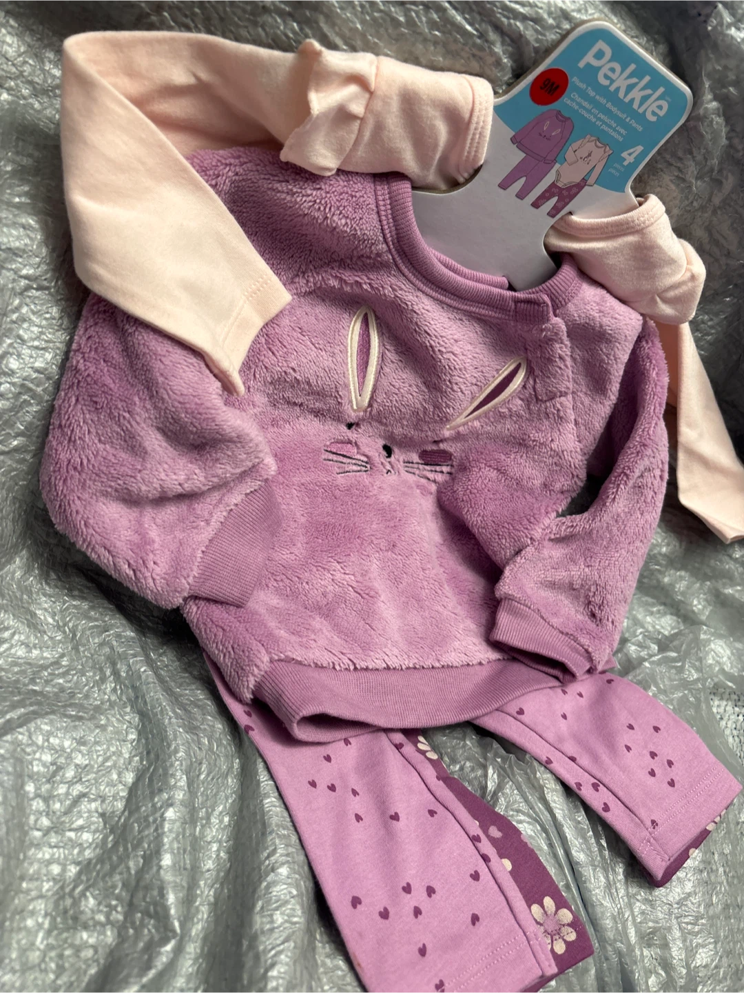 Pekkle Plush Top & Pants Set - 9 Months