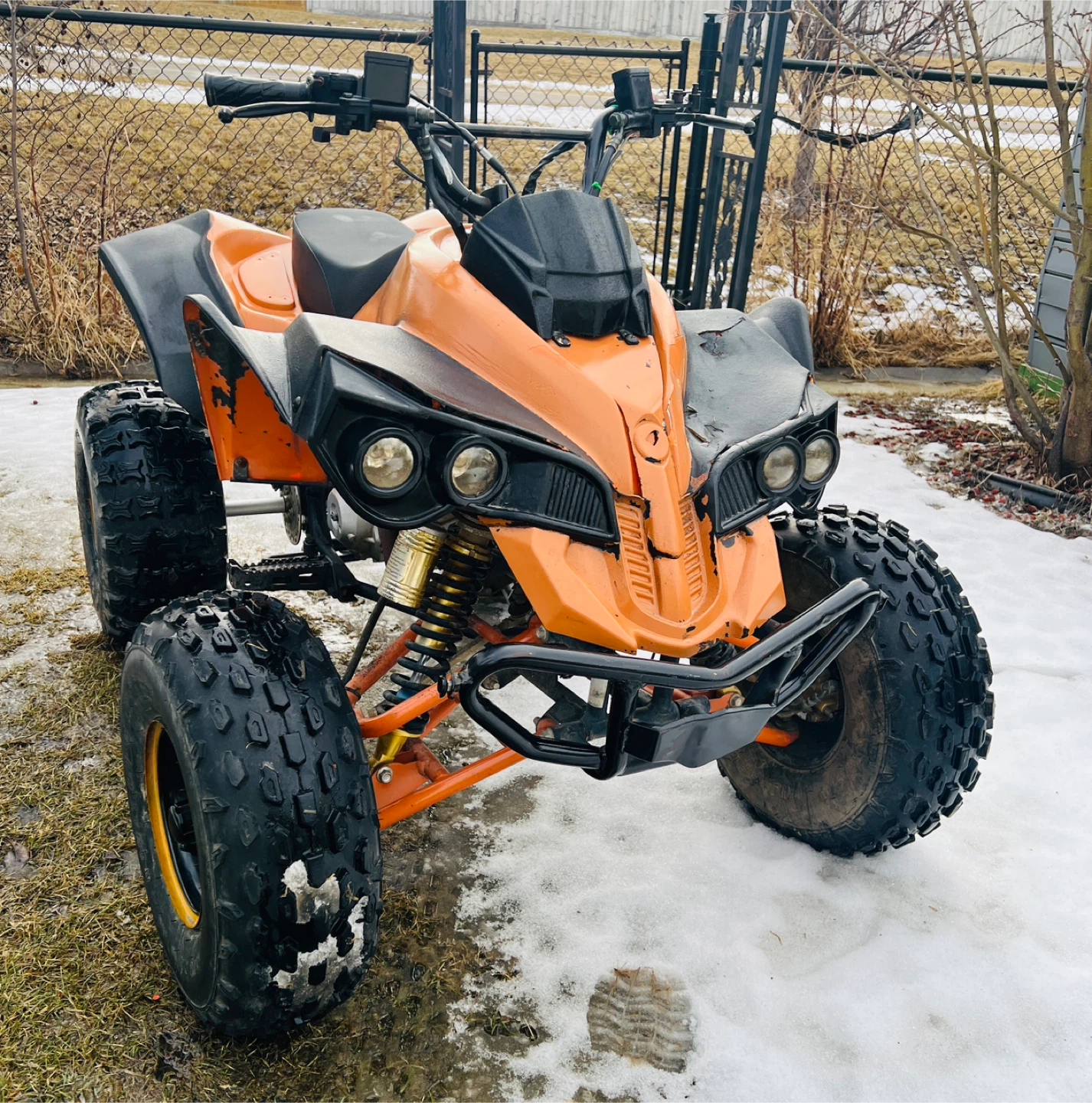 Orange Kids Quad 125cc