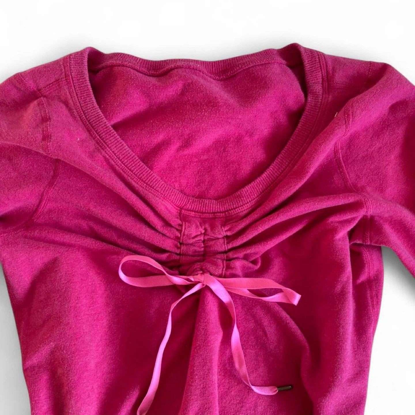 Lululemon Pink Ruched Long Sleeve Shirt - photo 2