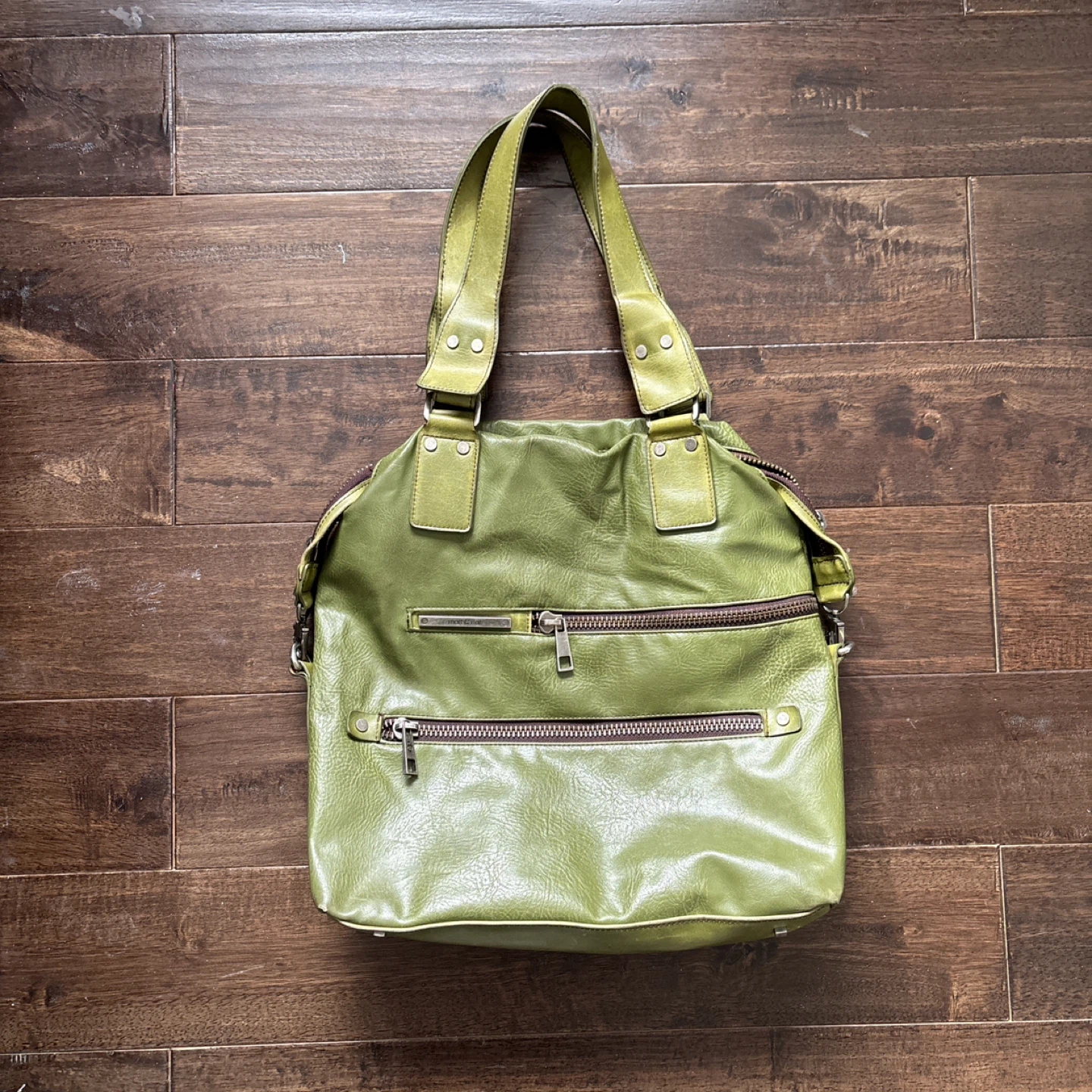 Matt & Nat Green Faux Leather Tote Bag