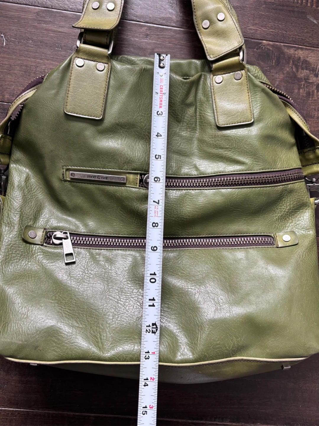Matt & Nat Green Faux Leather Tote Bag - photo 4