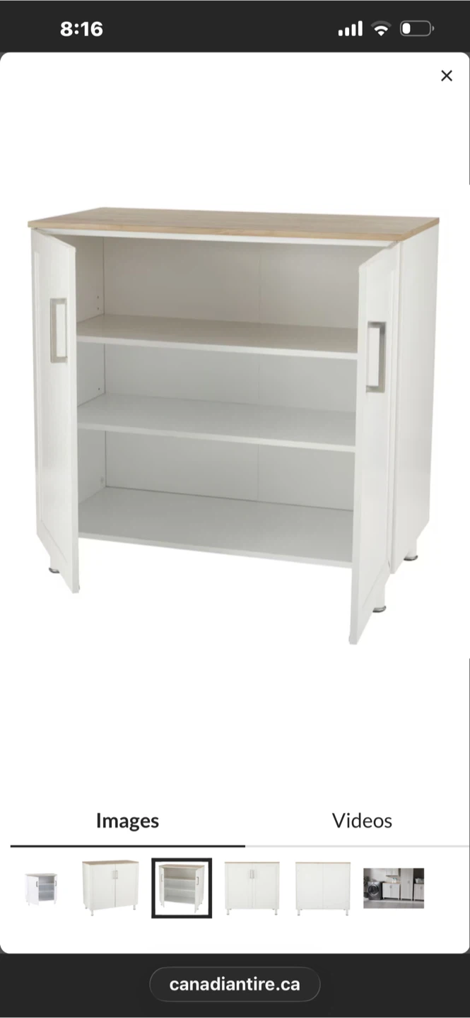 For Living 2-Door Base Laundry Cabinet - White - photo 2