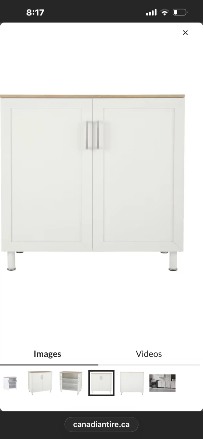 For Living 2-Door Base Laundry Cabinet - White - photo 3