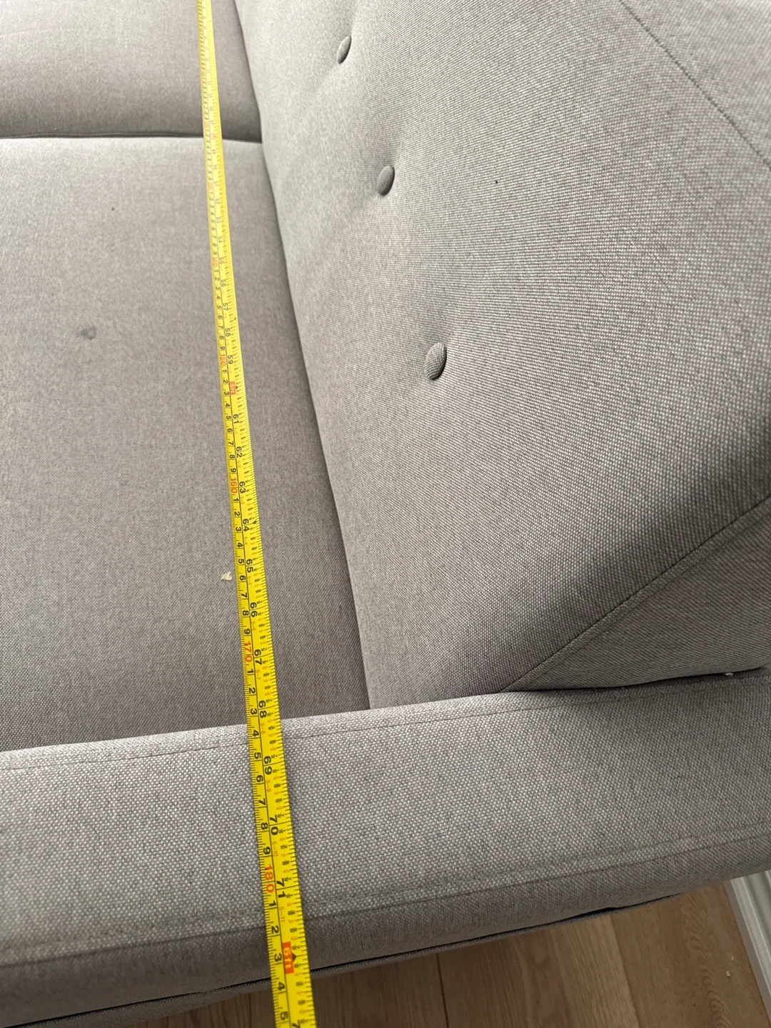Grey 2-seater loveseat Fabric Sofa - photo 3