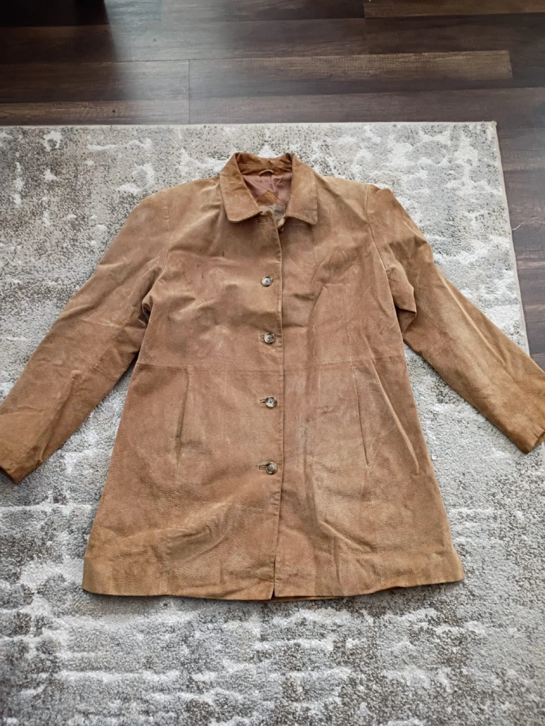 Relativity Women's Brown Genuine Leather Jacket - Size L