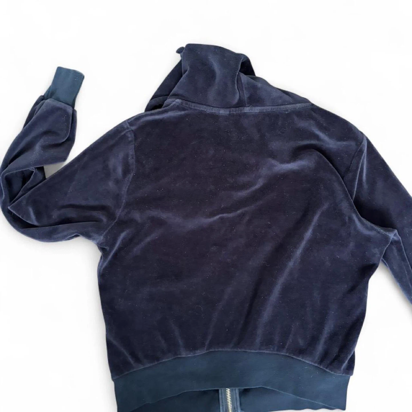 TNA velour zip cropped hoodie - photo 5