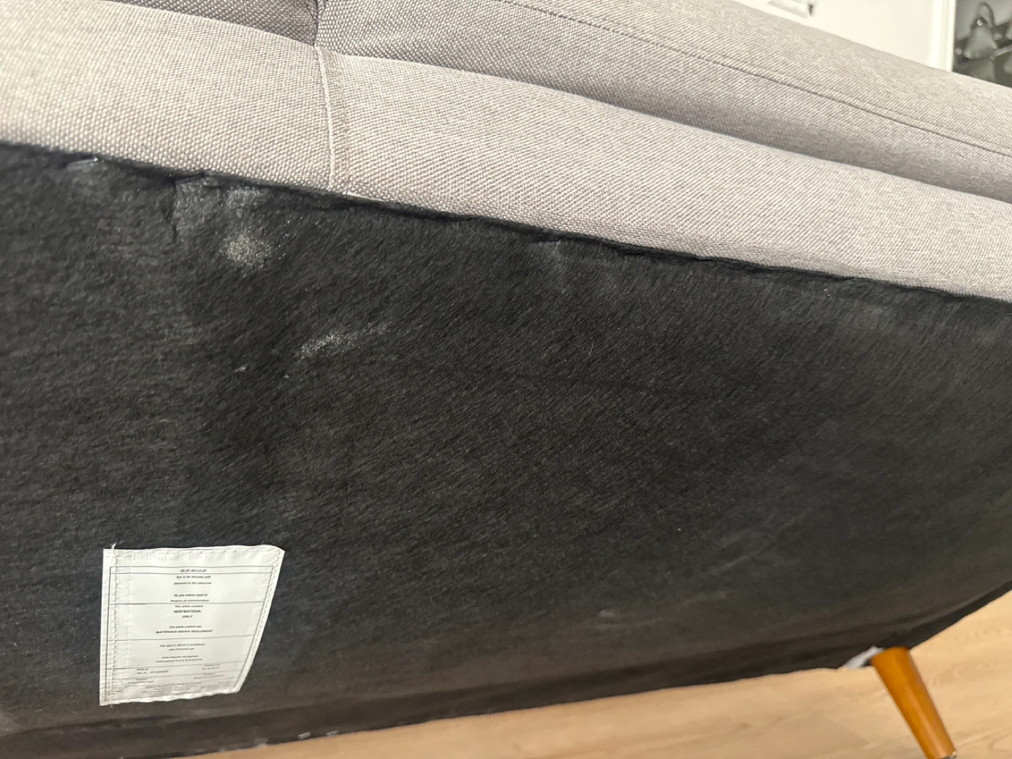 Grey 2-seater loveseat Fabric Sofa - photo 5