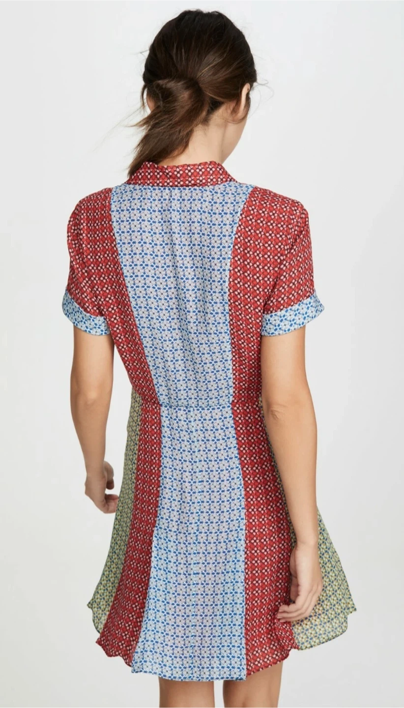 ALICE + OLIVIA ABELIA BUTTON DOWN SHIRT DRESS - photo 2