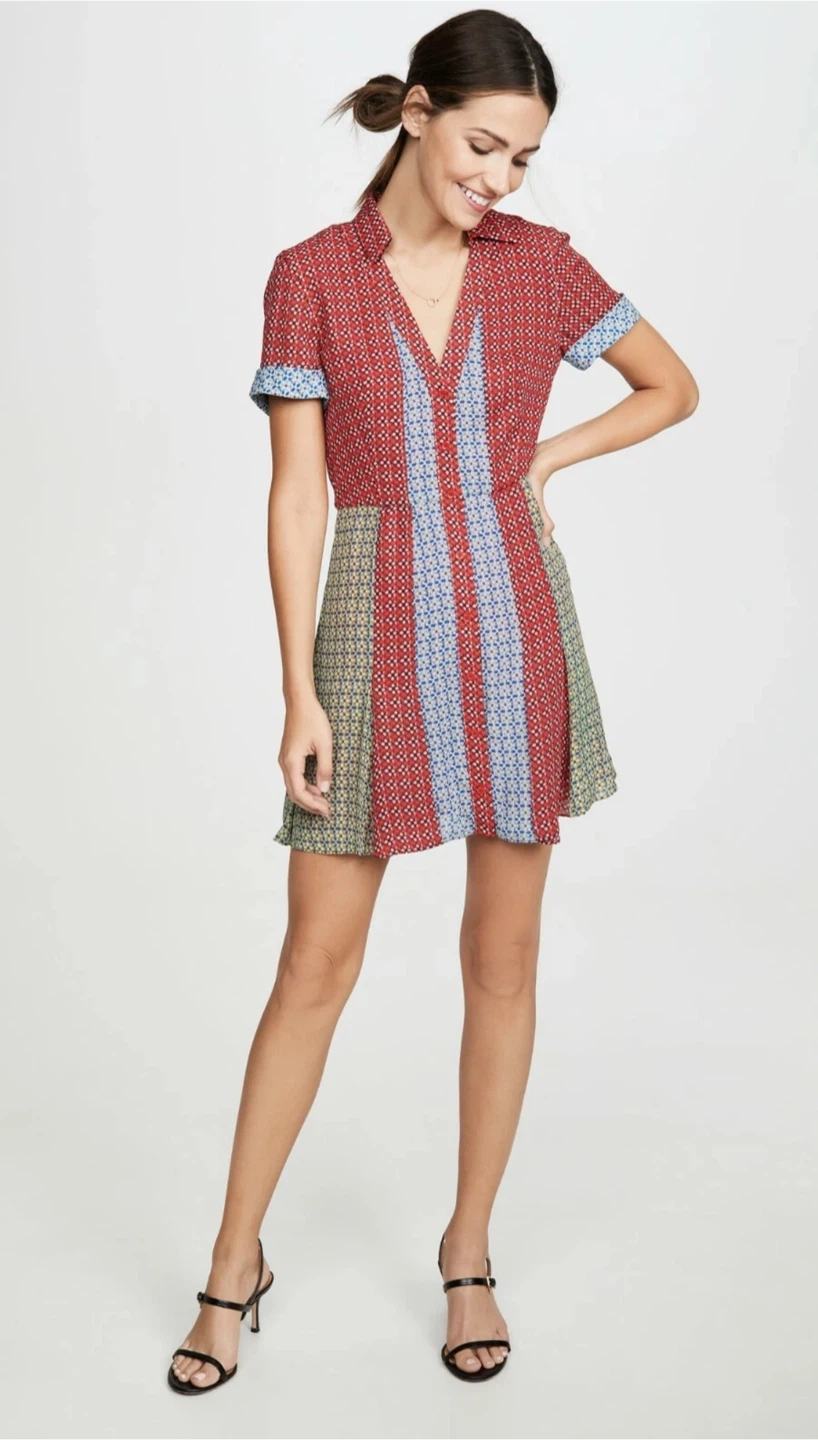 ALICE + OLIVIA ABELIA BUTTON DOWN SHIRT DRESS - photo 3