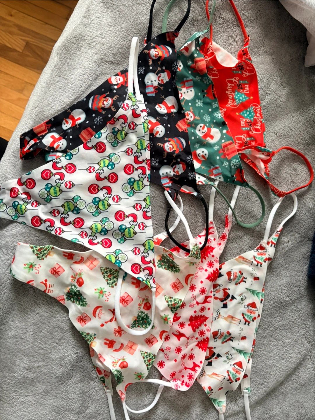 Christmas Thong Panty 7 Pack