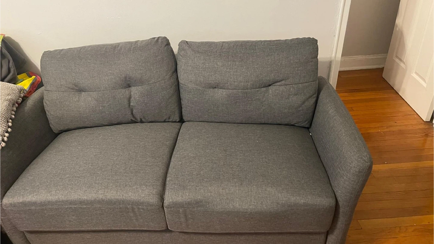 Gray Loveseat Sofa - photo 4